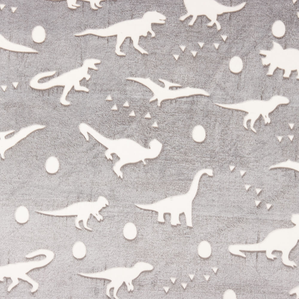 Minky Dino Gris - Ribes y Casals