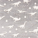 Minky Dino Gris - Ribes y Casals