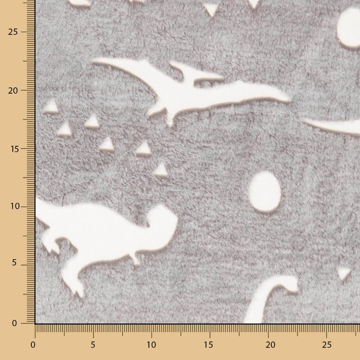 Minky Dino Gris - Ribes y Casals