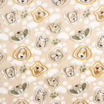 Minky Chiens Beige - Ribes y Casals