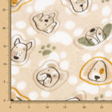 Minky Chiens Beige - Ribes y Casals