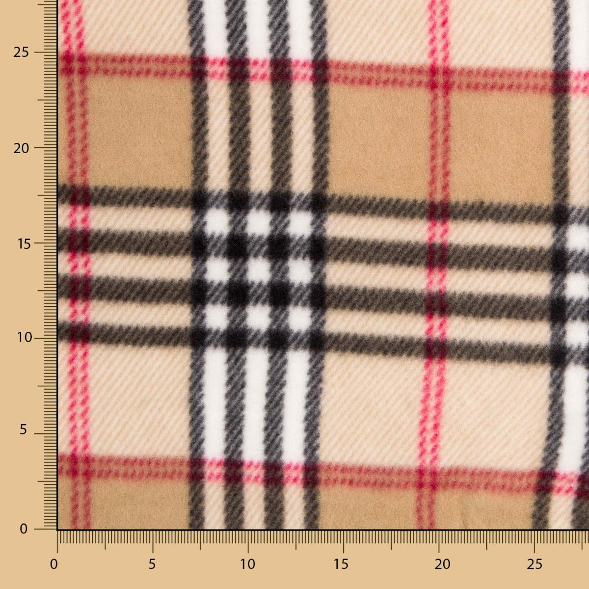 Minky Imprimé Carrés Marron - Ribes y Casals