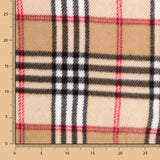 Minky Imprimé Carrés Marron - Ribes y Casals