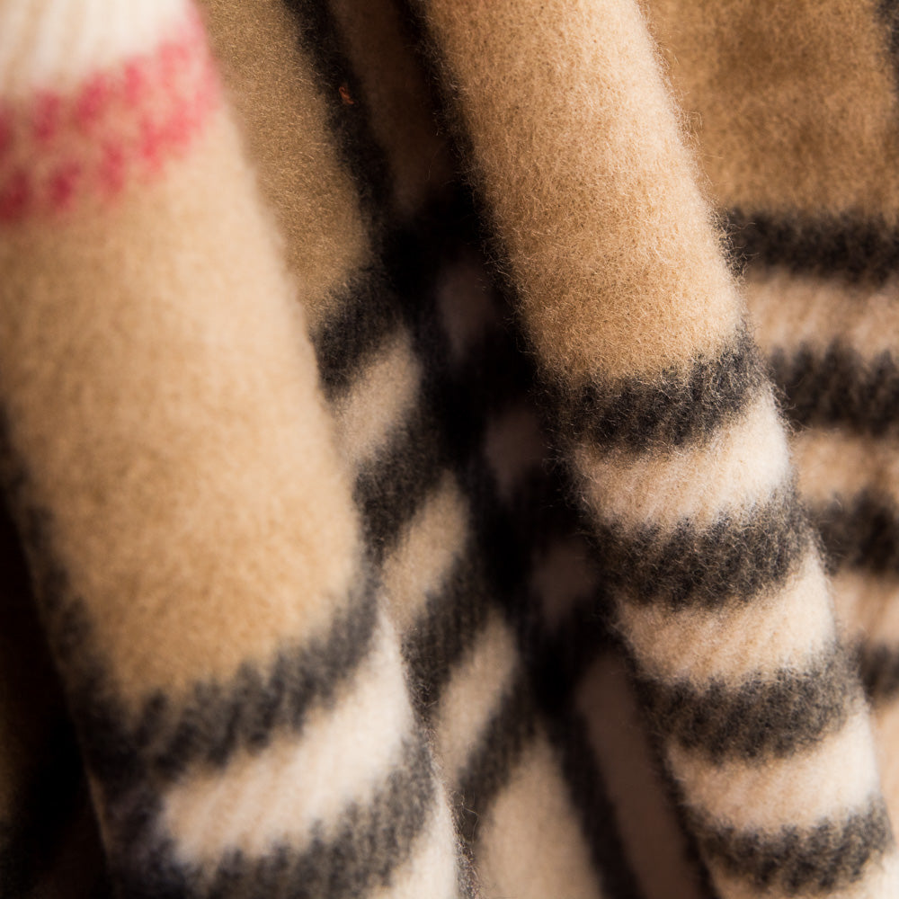 Minky Imprimé Carrés Marron - Ribes y Casals