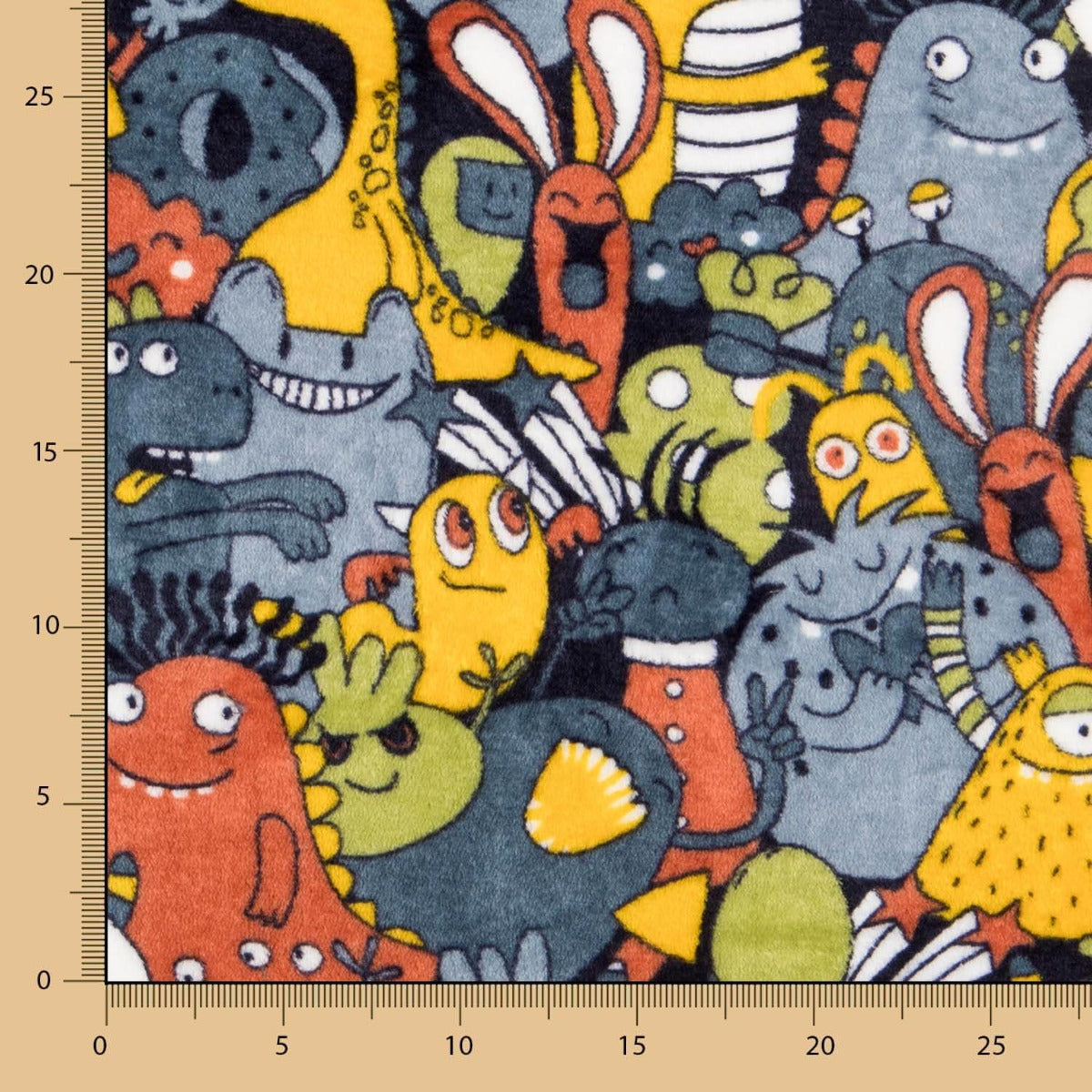 Tissu Peluche Monstres - Ribes y Casals