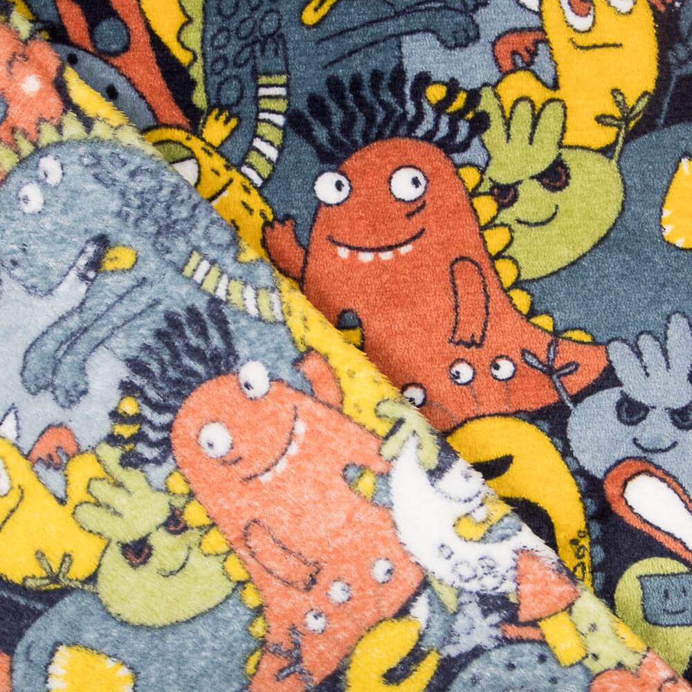 Tissu Peluche Monstres - Ribes y Casals