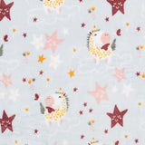 Tissu Peluche Poney Bleu - Ribes y Casals