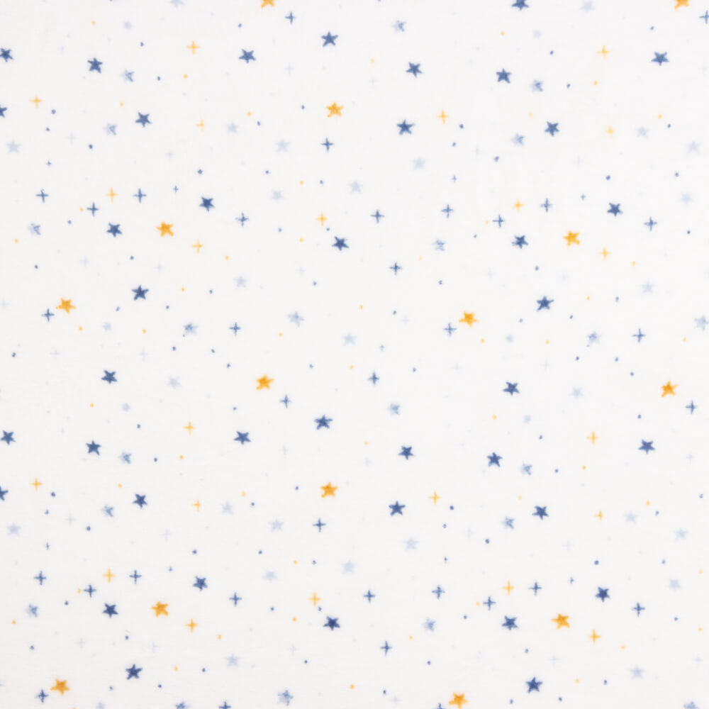 Minky Petites Etoiles Blanc - Ribes y Casals
