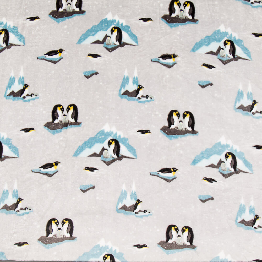 Minky Famille Pingouins - Ribes y Casals