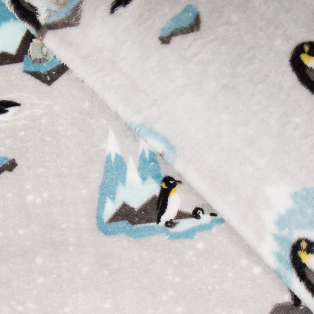 Minky Famille Pingouins - Ribes y Casals