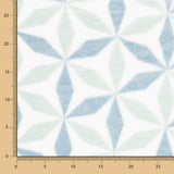 Minky Géométrique Turquoise - Ribes y Casals