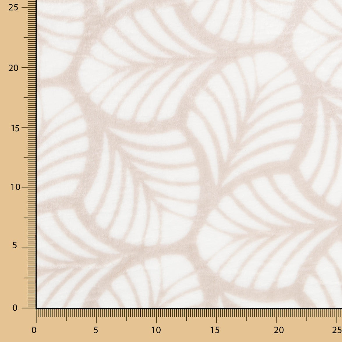 Minky Feuilles Écru - Ribes y Casals