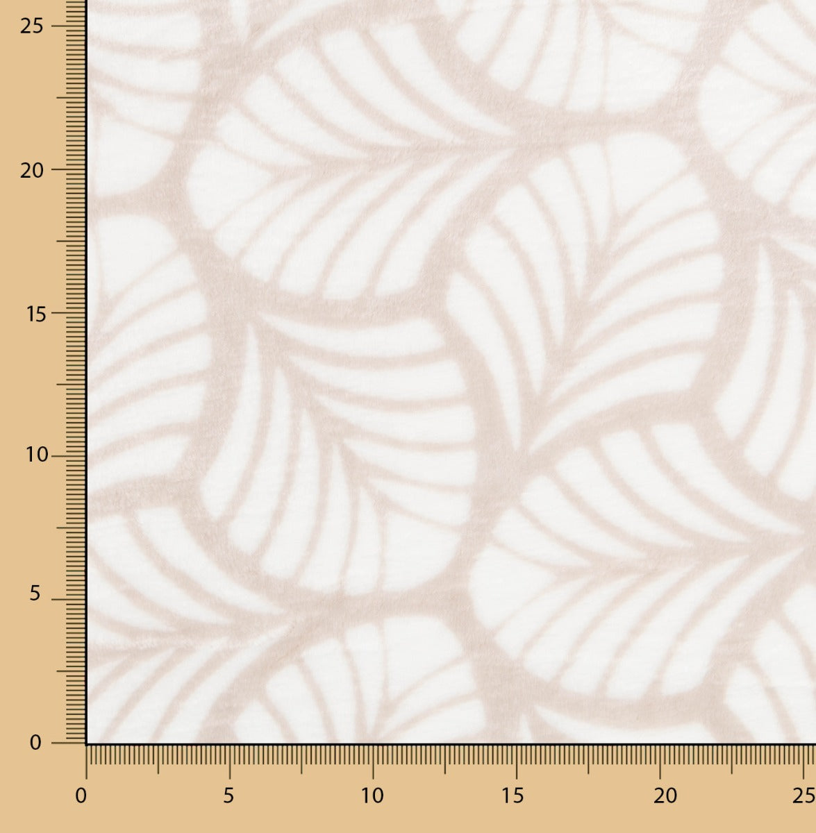 Minky Feuilles Écru - Ribes y Casals