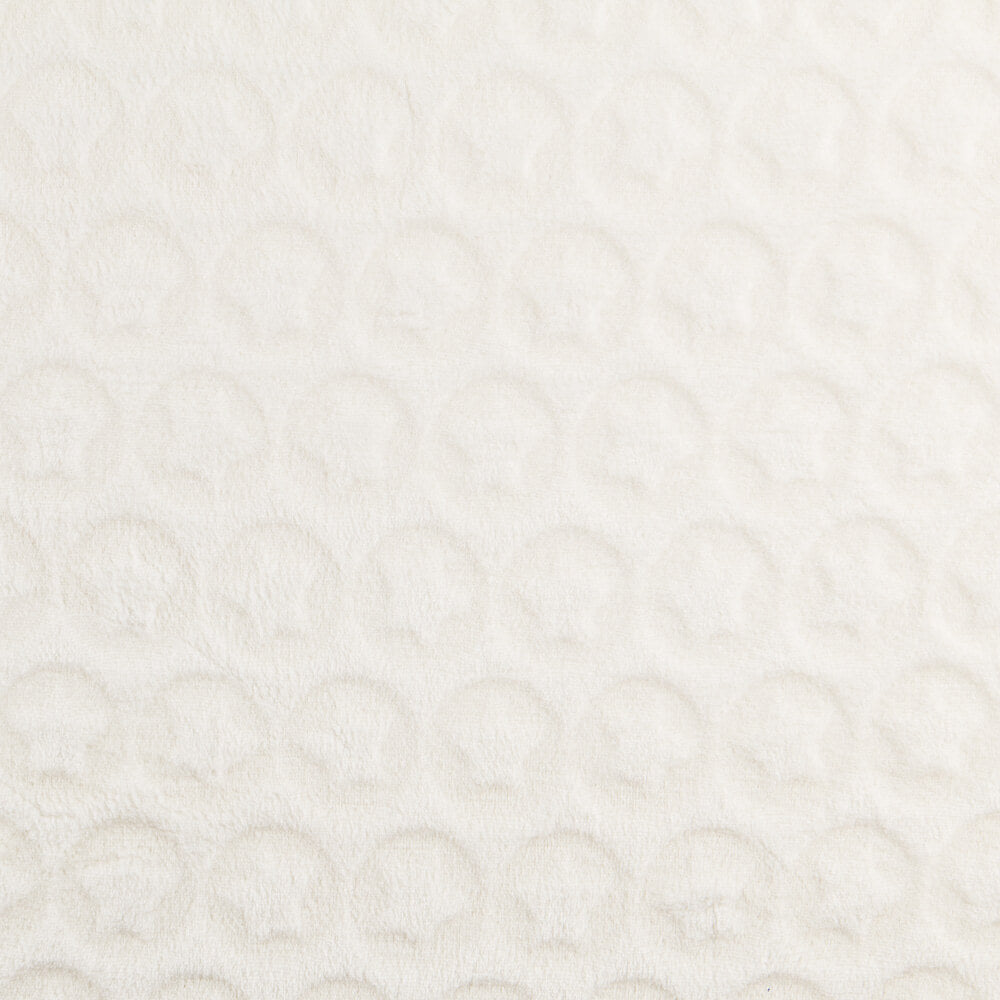 Tissu Peluche Jacquard Étoile Écru - Ribes y Casals