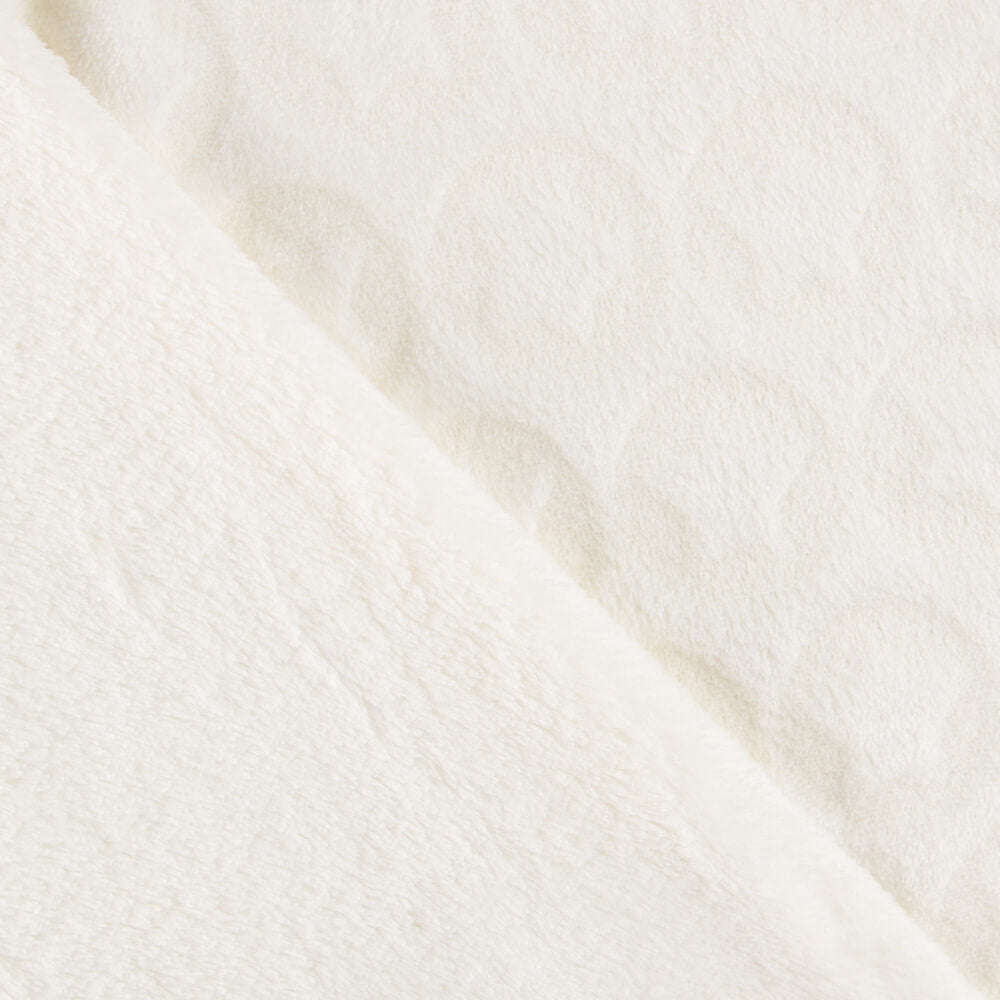 Tissu Peluche Jacquard Étoile Écru - Ribes y Casals