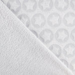 Tissu Peluche jacquard Étoile Gris Clair - Ribes y Casals