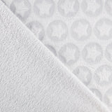 Tissu Peluche jacquard Étoile Gris Clair - Ribes y Casals