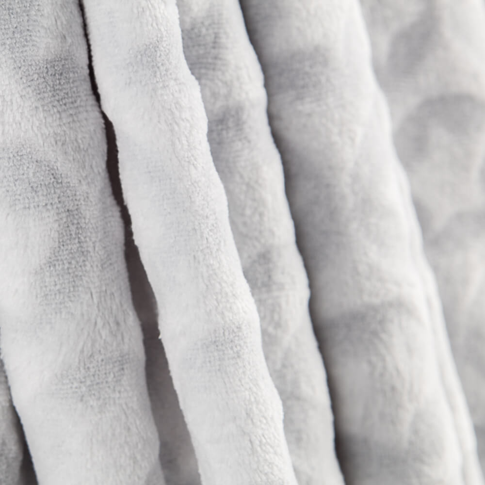 Tissu Peluche jacquard Étoile Gris Clair - Ribes y Casals