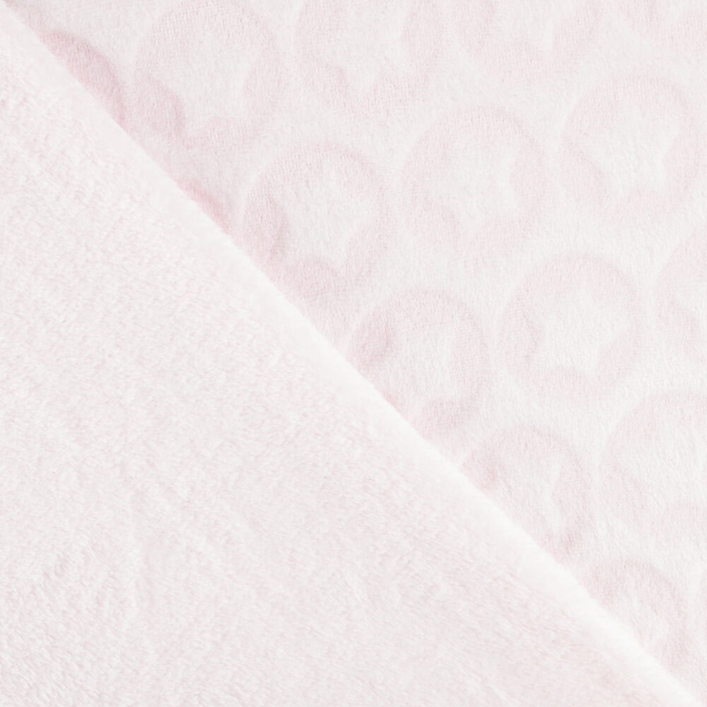 Tissu Peluche Jacquard Étoile Rose - Ribes y Casals