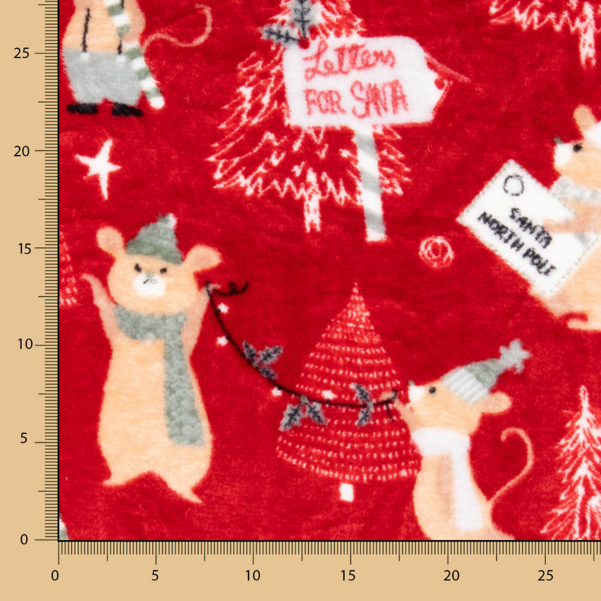 Minky Lettres Grenat - Ribes y Casals