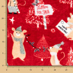 Minky Lettres Grenat - Ribes y Casals