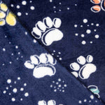 Polaire corail imprimée recto-verso – Motif empreintes de pattes - Ribes y Casals