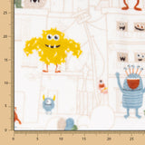 Minky Monstres Blanc - Ribes y Casals