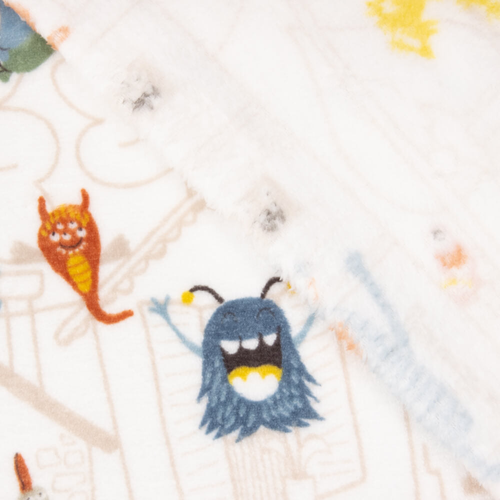 Minky Monstres Blanc - Ribes y Casals