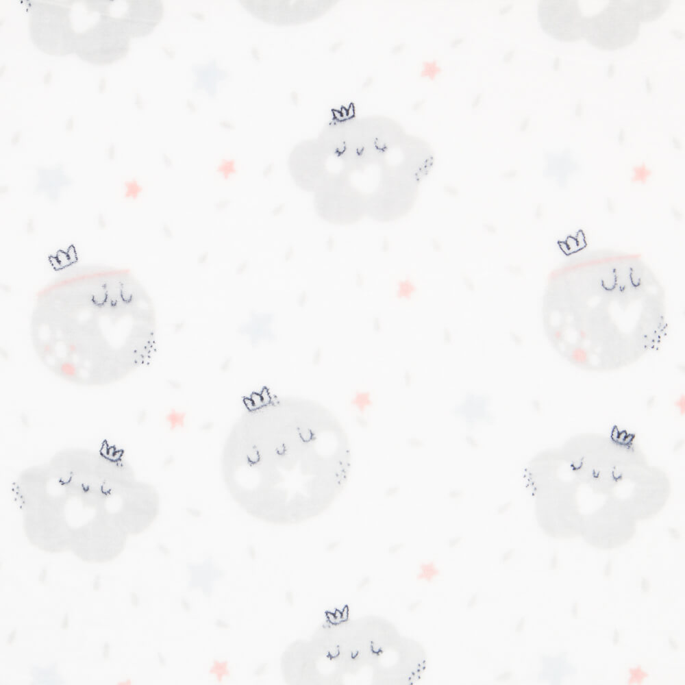 Minky Happy Moon Blanc - Ribes y Casals