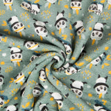 Minky Pandas Vert Double Face - Ribes y Casals