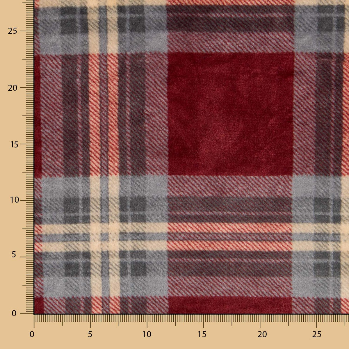 Minky Écosse Grenat - Ribes y Casals