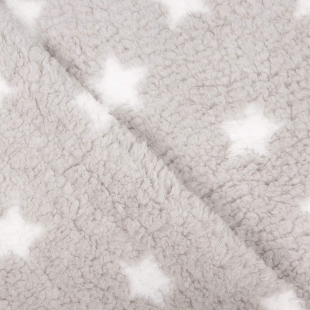 Minky Etoiles Gris Clair - Ribes y Casals
