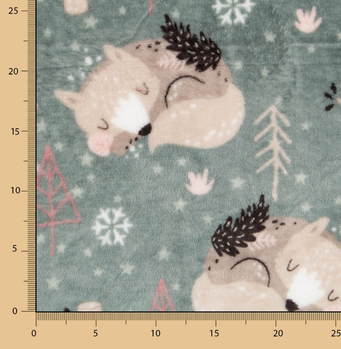 Minky Renards Vert - Ribes y Casals