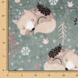 Minky Renards Vert - Ribes y Casals