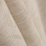 Rideau Géométrique Jacquard Beige - Ribes y Casals