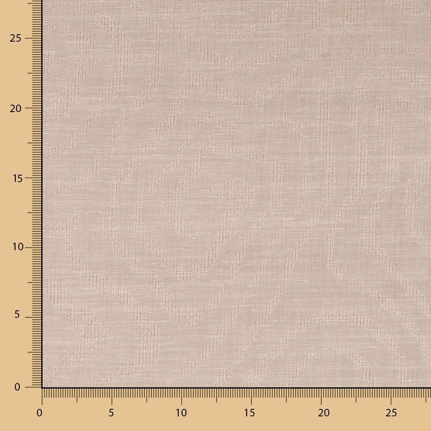 Rideau Géométrique Jacquard Beige - Ribes y Casals