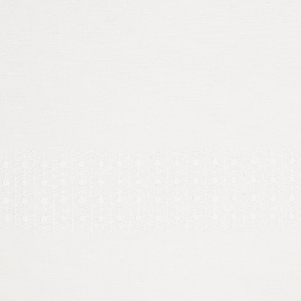 Rideau Brodé Blanc Naturel - Ribes y Casals