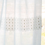 Rideau Brodé Blanc Naturel - Ribes y Casals