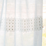 Rideau Brodé Blanc Naturel - Ribes y Casals