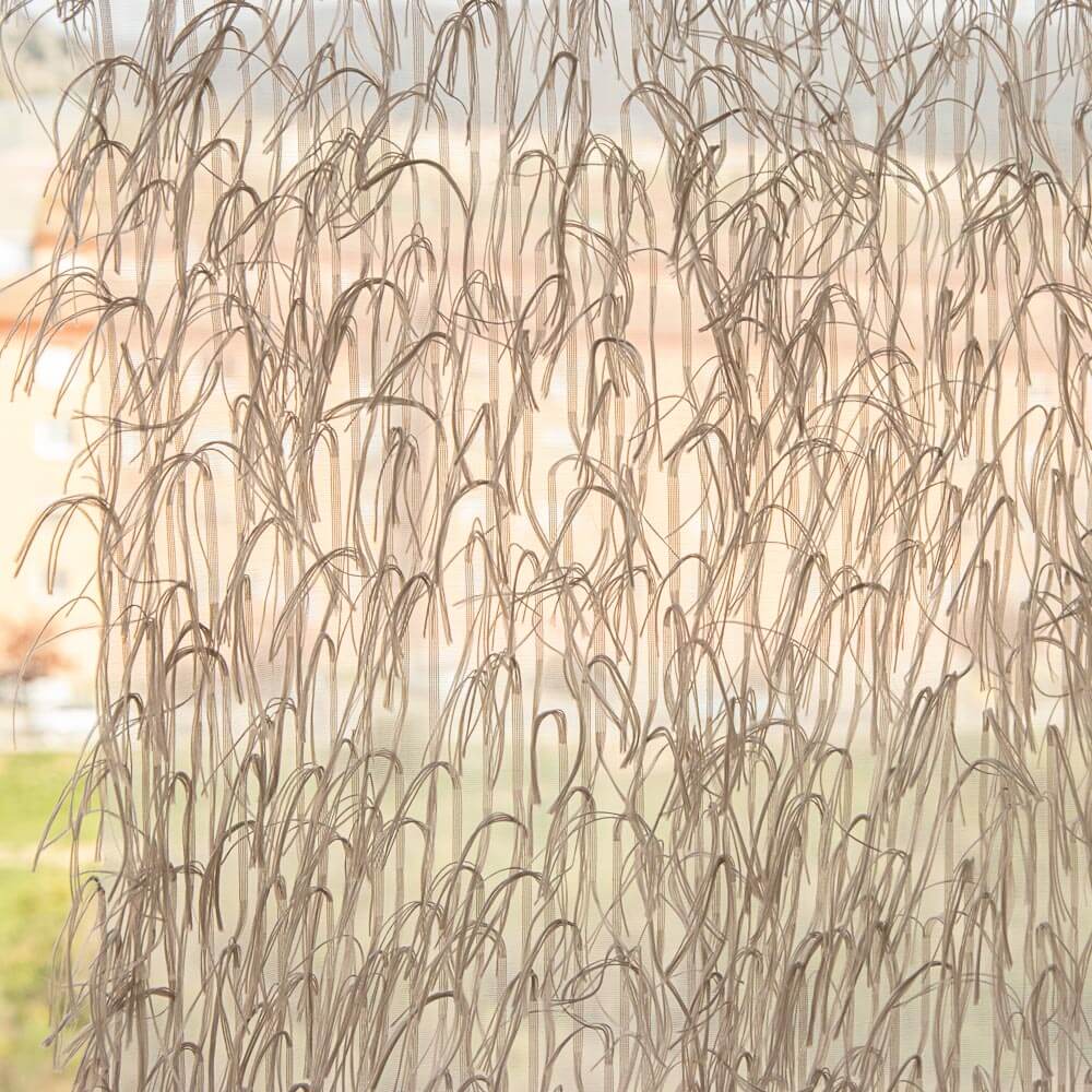 Tissu Rideau Fantaisie Plumes Vison - Ribes y Casals