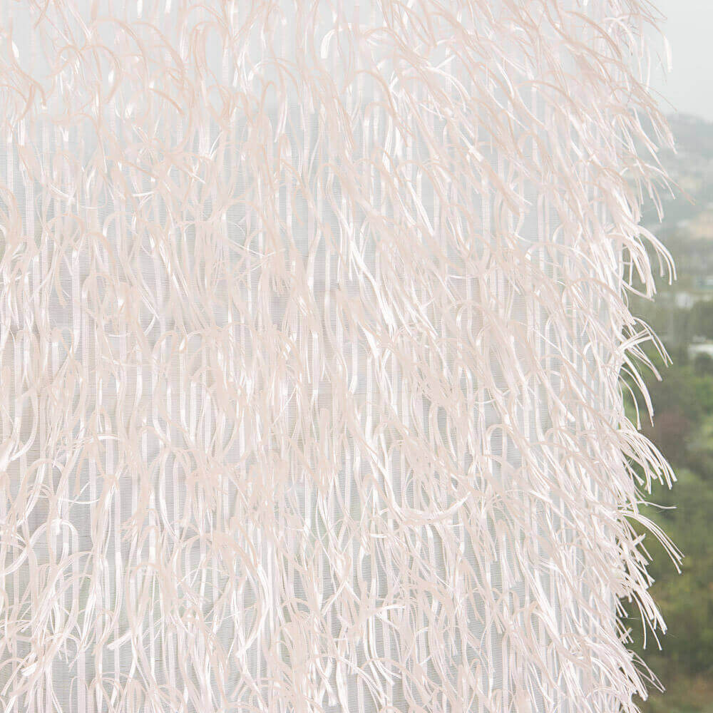 Rideau Plumes Fantaisie Rose - Ribes y Casals