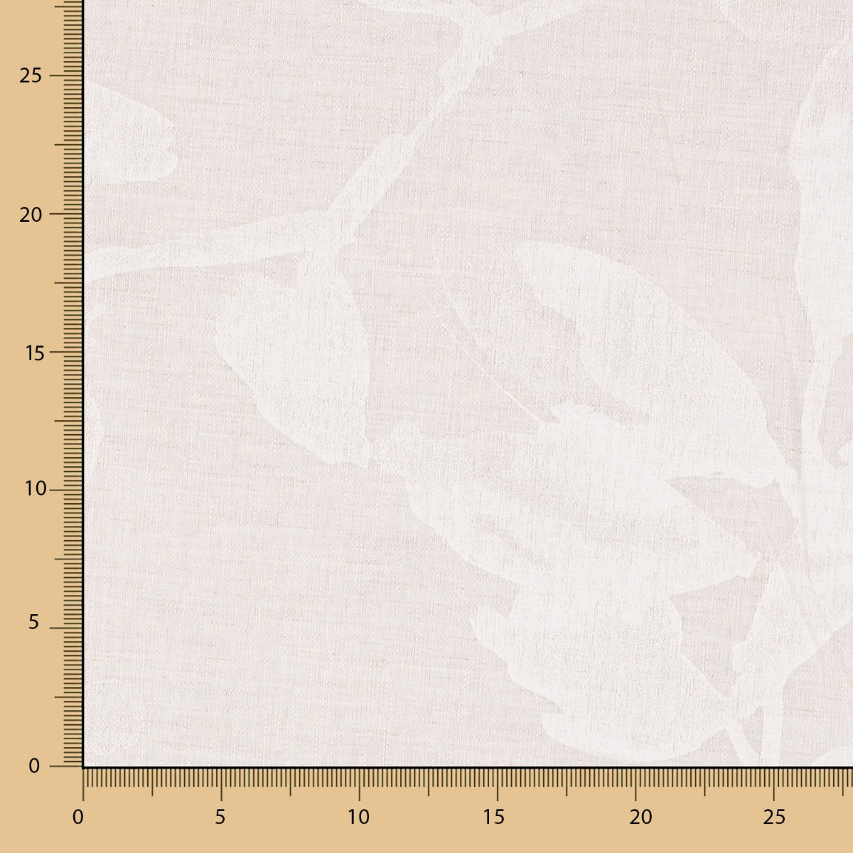 Retal Visillo Poliéster Ramas Natural 50x300 cm - Ribes y Casals