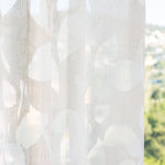 Tissu de rideau voilage dévoré – Sable - Ribes y Casals