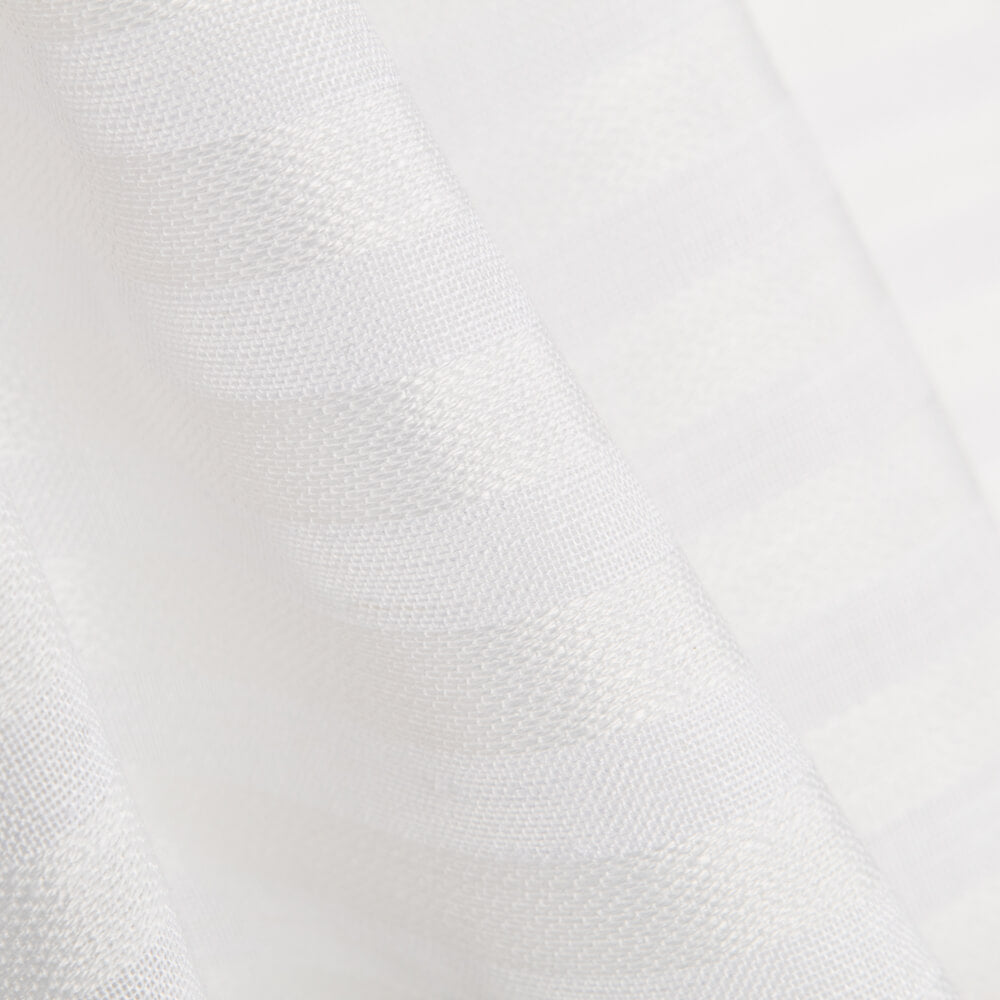 Retal Cortina Jacquard Listado Blanco 175x300 cm - Ribes y Casals