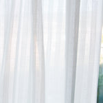 Rideau Jacquard Rayures Blanc - Ribes y Casals
