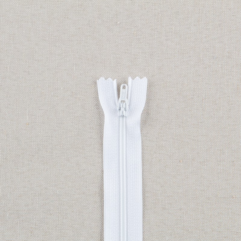 Fermeture-Éclair Nylon Blanc 22cm - Ribes y Casals