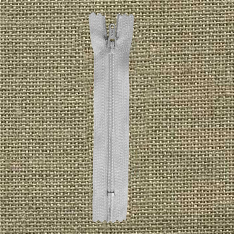 Fermeture-Éclair Nylon Gris Clair 22cm - Ribes y Casals