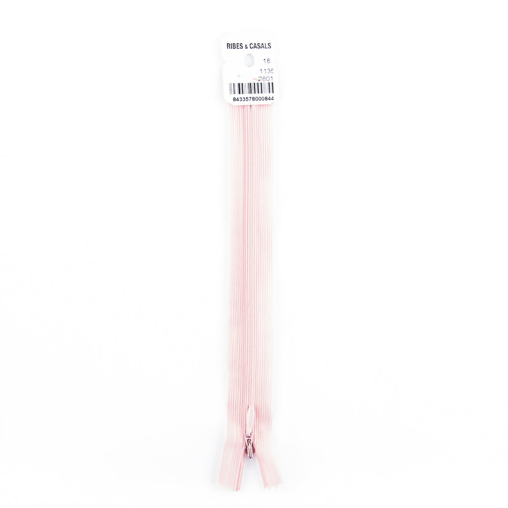 Fermeture Éclair Invisible 2801 Rose Pâle - Ribes y Casals