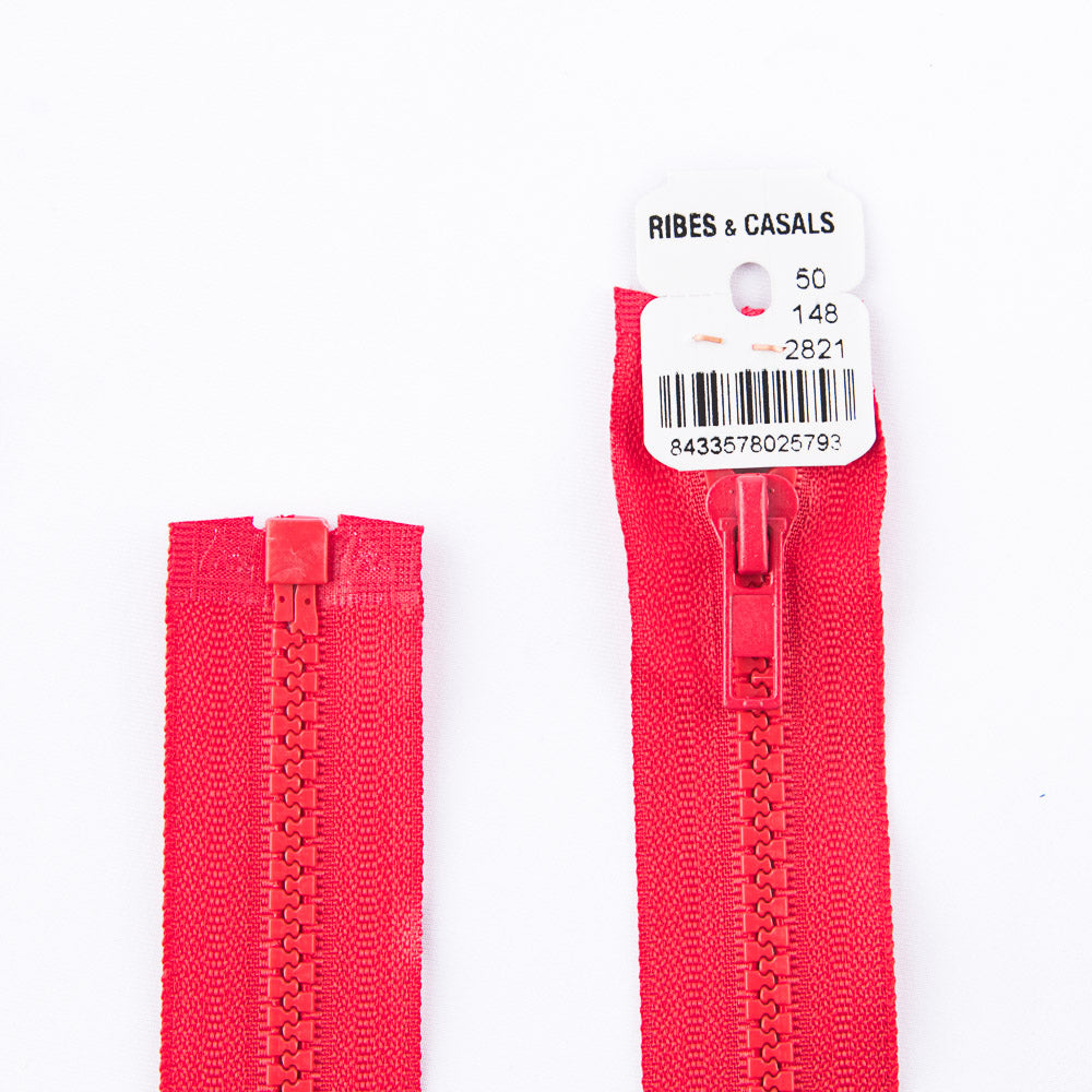 Cremallera Inyectada 2821 Rojo - Ribes y Casals