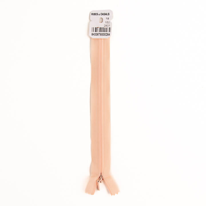 Fermeture éclair invisible 2801 rose saumon - Ribes y Casals